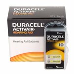 Duracell Activair DA 10 baterie do naslouchátka 6ks 4043752174793
