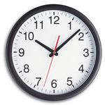 98.1077 TFA Analogové nástěnné hodiny s plastovým rámem, černo-bílé