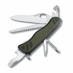 Victorinox 0.8461.MWCHB1 Soldiers Knife multifunkčný nôž 111 mm, zeleno-čierna, 10 funkcií, blister