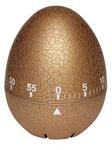 38.1033.53 TFA EI Kuchyňský časovač ve tvaru vajíčka, zlatý, imitace popraskaný povrch