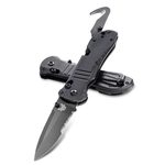 Benchmade 917SBK TRIAGE taktický vreckový nôž 8,8 cm, celočierna, G10, rezač pásov, rozbíjač skla