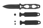 SOG-17-61-03-57 PENTAGON FX COVERT – BLACKOUT taktikai kés – tőr 8,7 cm, teljesen fekete, tok GRN