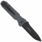 FOX Knives FX-446 GR PREDATOR II zsebes taktikai kés 9,5 cm, fekete, zöld, FRN