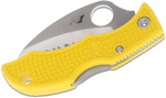 Spyderco LYLS3HB Ladybug 3 Salt Lightweight Sárga kis zsebkés 5 cm, sárga, FRN