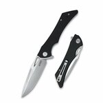 Kubey KB245D Raven Black kapesní nůž 9 cm, černá, G10, spona