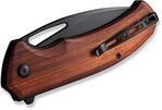 S23014-4 Sencut Phantara Guibourtia Wood Handle
Black 9Cr18MoV Blade
Liner Lock