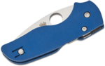 C230GPCBL Spyderco LIL' NATIVE COBALT BLUE G-10 CPM SPY27 PLAINEDGE