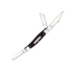Cold Steel FL-STKMN STOCKMAN JIGGED BONE kapesní nůž se 3 čepelemi, hnědá, kost, kožené pouzdro