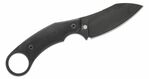 LionSteel H1B GBK outdoorový nůž 7,5 cm, Black Stonewash, černá, G10, kožené pouzdro