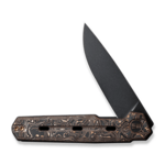 We Knife WE22026-5 vreckový nôž 8,3 cm, Black Stonewash, čierno-medená,  uhlíkové vlákno