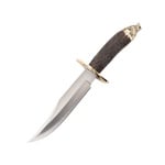 WOLF-16A Muela 160 mm blade, stag deer handle, brass guard and wolf head cap