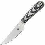 Spyderco FB46GP Bow River outdoorový nôž 11 cm, čierno-šedá, G10, kožené puzdro