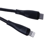 Maxlife MXUC-08 kábel USB-C - Lightning 1,0 m 27W čierny nylon (OEM0101188)