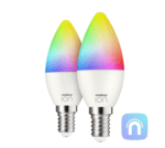 Niceboy ION COLOR Smart LED žárovka E14 5,5W barevná a bílá, stmívatelná 2ks