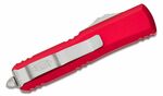 Microtech 231-11RD UTX-85 Partial Serrated Red automatický nůž 7,6 cm, Stonewash, červená, hliník