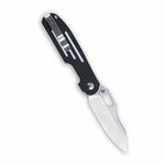 Kizer Ki4562A2 Cormorant Black/White Stripes zsebkés 8,2 cm, fekete-fehér, G10, csíkos