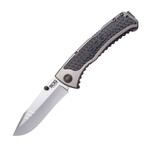 SOG-SW1011-CP SIDESWIPE - GREY TINI zsebkés 8,6 cm, fekete-szürke, alumínium, GRN