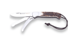 JOKER NC128 Canguro 4 USOS multifunkčný lovecký nôž 8,5 cm, paroh, šnúrka 