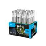 Modee záhradná solárna LED lampa GS012 28 cm HB40 40 mAh 12ks (ML-GS012)