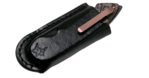 FOX Knives FX-550 CFB Radius Snake vreckový nôž 7,5 cm, čierna, ružová, uhlíkové vlákno, meď, titán