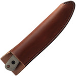 ESEE-AGK ESEE Ashley Emerson hunting knife, leather sheath, 1095 steel, canvas mircarta handle