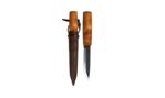 Helle HE-200096 Viking vonkajší lovecký nôž 11 cm, drevo kučeravej brezy, kožené puzdro