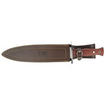 PODENQUERO-26R Muela 266mm blade, full tang, coral pressed wood, stainless steel guard   