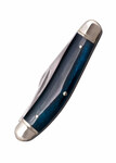 Cold Steel FL-GSTKM-B GENTLEMAN'S STOCKMAN BLUE vreckový nôž s 3 čepeľami, modrá, kosť 