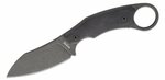 LionSteel H1B GBK outdoorový nůž 7,5 cm, Black Stonewash, černá, G10, kožené pouzdro