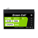 LFPGC12V10AH Green Cell baterie CUBE LiFePO4 10Ah 12.8V 128Wh 