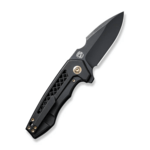 WE23019-1 We Knife Harpen Black Titanium Handle Black Stonewashed CPM 20CV Blade Frame