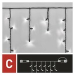 D2CC03 Emos Lighting Profi LED spoj. řetěz problikávající – rampouchy, 3 m, vnější, studená bílá