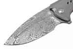 We Knife WE22044-DS1 Nexusia vreckový nôž 8,8 cm, damašek, titán, limitovaná edícia