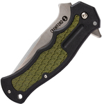Cold Steel 20MWC Crawford Model 1 vreckový nôž 8,9 cm, čierno-zelená, Zy-Ex