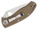 Spyderco C122GBNM4PS Tenacious Brown Combo Edge zsebkés 8,5 cm, szatén, barna, G10