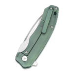 QSP Kés QS116-B II Woodpecker Titanium Green zsebkés 9,5 cm, zöld, titán