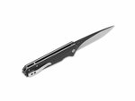 QSP Knife QS111-A Mamba CF vreckový nôž 8,9 cm, čierna/satin, uhlíkové vlákno