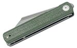 SA08B Sencut Bronte Zelená Micarta Handle Gray S/S Liner Gray Stonewashed 9Cr18MoV Blad