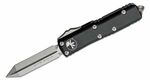 Microtech 230-10 UTX-85 Spartan Standard automatický nůž 7,6 cm, Stonewash, černá, hliník