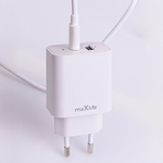 Maxlife MXTC-06-20AC PD QC nabíjačka USB-C a USB s káblom USB-C na USB-C 20W (OEM0101312)