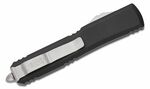 Microtech 123-11 Ultratech Black Partial Serrated automatický nůž 8,8 cm, Stonewash, černá, hliník