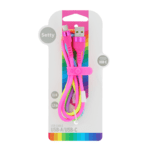 SETTY kabel USB - USB-C 1,2m 2,1A KNA-C-1.22.113 rainbow - duhová (GSM171576)