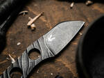 Böker Plus 02BO069 Kazhan nôž na krk 5,7 cm, Stonewash, oceľ, puzdro Kydex, retiazka