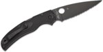 Spyderco C244SBBK Native Chief Könnyű zsebkés 10,2 cm, teljesen fekete, FRN