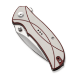 S23097-3 Sencut Hyrax Ivory / Red G10 Handle Satin Finished 9Cr18MoV Blade Liner Lock