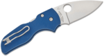 C230GPCBL Spyderco LIL' NATIVE COBALT BLUE G-10 CPM SPY27 PLAINEDGE