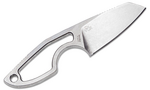 MKM MK MR02-N MIKRO 2 Naked Sheepsfoot všestranný nůž 5 cm, Stonewash, celoocelový, kožené pouzdro