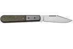CK0112 CVG LionSteel Clip M390 blade, zelená Canvas Handle, Ti Bolster & Liners