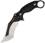 Ruike F181-B1 (Black) taktický nůž 11,5 cm, černá a Stonewash, G10, plastové pouzdro