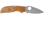 Spyderco C152WDP Chapparal Birdseye Maple kapesní nůž 7,1 cm, Satin, javorové dřevo